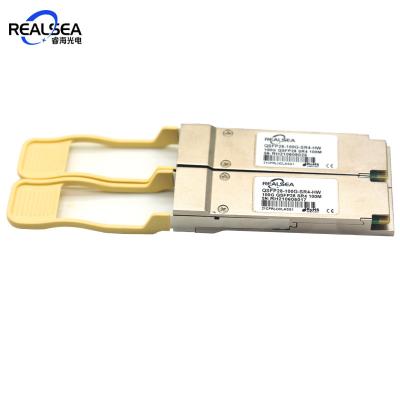 China Compatible FTTx 100G Fiber Transceiver QSFP28-100G-SR4 Data Center 100G SR4 QSFP28 Fiber Module with 100M for sale