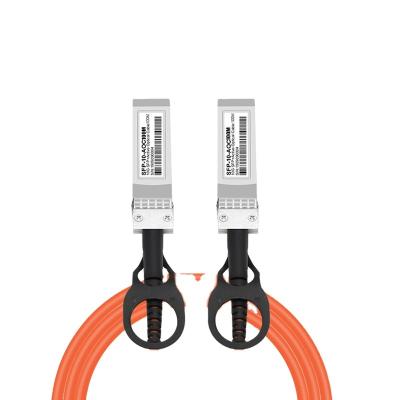 China Real FTTX Cisco Manufacturer 100 Meter 10G SFP Active Optical Cable Compatible SFP+ to SFP+ 100m SFP-10G-AOC100 for sale