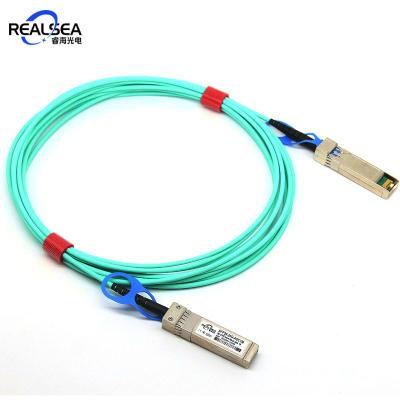 China FTTx 25G SFP28 AOC Active 100m Fiber Optic Cable SFP28 25G AOC 1m 2m 3m 5m 10m 20m 30m 50m 70m for sale