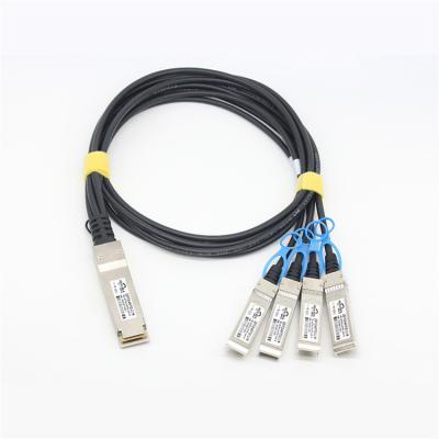 China Factory price of FTTH 100G QSFP28 to 4SFP28 DAC Passive Attach Cable QSFP28-4SFP28-DAC1M for sale