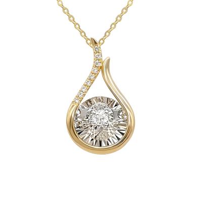 China 18K Gold Diamond Dance Necklace Real Gold FASHIONABLE Luxury Solid Pendant Necklace Fine Jewelry Wholesale 18K Jewelry for sale