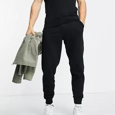 China anti-wrinkle oem custom mens regular fit tapered organic cotton jogger sweatpants for sale