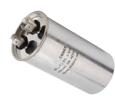 China Aluminum Round CBB65 Run Capacitor CBB65 SERIES Home MOTOR RUN CAPACITOR for sale