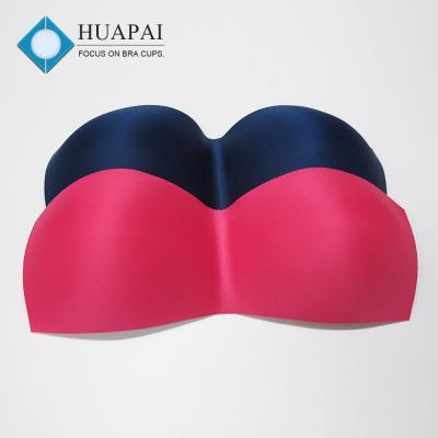 China Huapai Eco-friendly custom made different color is available swimwear 1 piece bra cup sponge molded bra cups for swimwear for sale