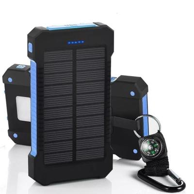 China Hot-selling Traveling 8000mah Solar Power 6000mah Mobile Power Solar Panel Portable Camping Backup Charger Dual Slim Waterproof Large Capacity Bank for sale