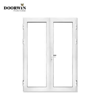 China Modern Heavy Duty Broken Bridge Design Aluminum Thermal Insulation Mother Child Double Door for sale