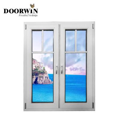 China Latest Swing Design Style Casement Aluminum Cladding French Solid Wood Patio Door for sale