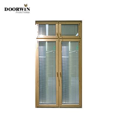 China Modern Aluminum Clad Wooden Frame Glass Frame Material Office Furniture Entrance Door for sale