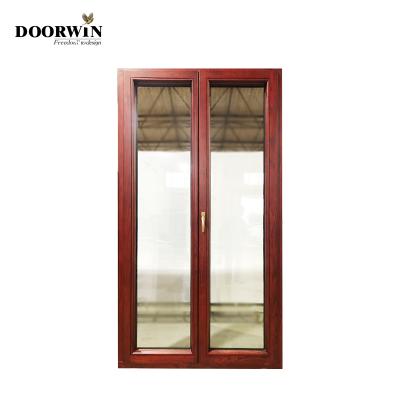 China Modern Design Aluminum Moisture Proof Safe Entry Grill Wood Glass Door - Veneered Wood Warm - for sale