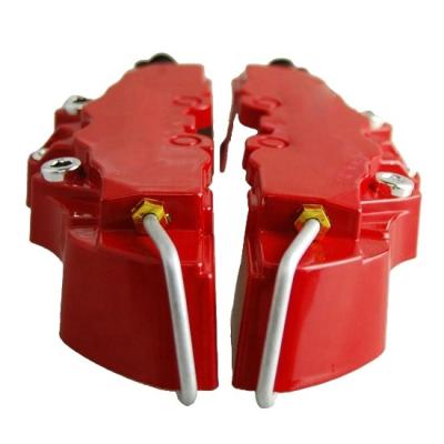 China Universal Casted Aluminum Alloy Front Left Single Piston Floating Brake Caliper 2pcs/set Aluminum Red Covers for sale