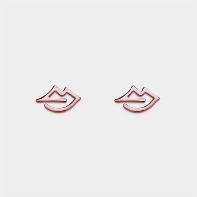 China Fashion Sensitive High Polish Tarnish Resistant Mouth Lip Statement Stud Earrings for sale