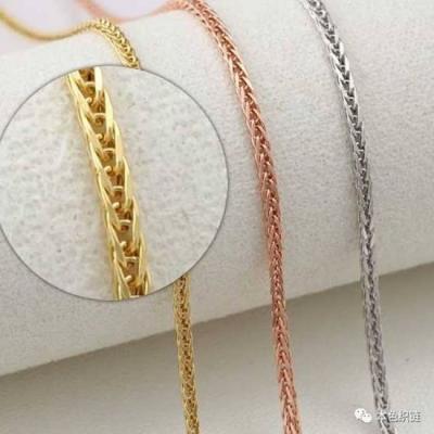 China FASHIONABLE Franco 316L Stainless Steel Mens Link Chains Necklace Wheat Chain for sale