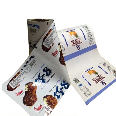 China Custom Made Custom Ice Cream Food Packaging Roll PET BOPP Laminated Film Freezer Bag for sale