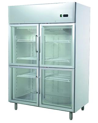 China Factory Supply Direct Single-temperature Stainless Steel Four Doors Commercial Refrigerator GNC1400L4G For Shopping Mall for sale