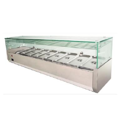 China Window Direct European Style Single-temperature Factory Supply Refrigerated Salad Bar VRX359/1800 for sale