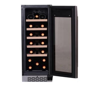 China Hot Selling JCS-88W Hotel Wine Cooler Double-Layer Tempered Glass Free Built-in Door NO--Frost for Home and Hotel for sale