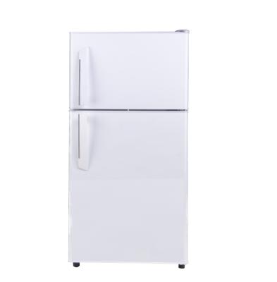 China COMPRESSOR most popular double door fridge colorful handle 165 liter fridge freezer double door fridge BCD-165 big for home a for sale