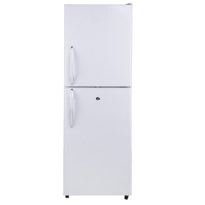 China COMPRESSOR most popular double door fridge colorful handle 196 liter fridge freezer double door fridge BCD-196 big for home a for sale