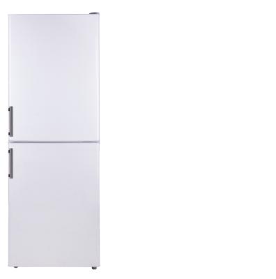 China COMPRESSOR most popular double door fridge colorful handle 142 liter fridge freezer double door fridge BCD-142 big for home a for sale