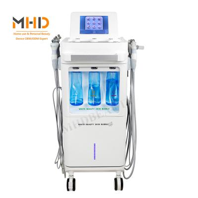 China Exfoliators 9 in 1 Multifunctional Beauty Machine Foam Hydrodermabrasion Facial Cleansing Machine for sale