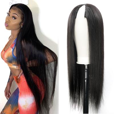 China Wholesale Silky Straight Wave V Part Wig Hair Wig,Best Quality Brazilian Hair Wig,Peruvian Straight V Part Wigs For Black Women for sale