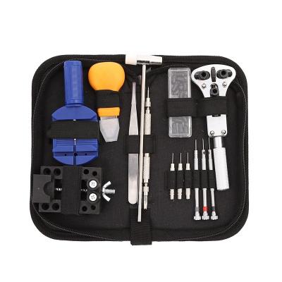 China Professional Plastic+metal 10 Pcs Watch Repair Tool Kit Open Back Cover To Replace Battery Strap Adjuster Repair Tools for sale