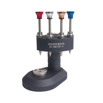 China Steel Watch Repair Tools High-precision central axis Four-needle needle loading machine Needle loading machine for sale