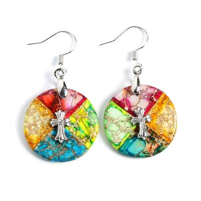 China Trendy Fashion Earrings Trend Boho Earings Designer Bohemian Women Jewelry Natural Stone Earrings 2022 for sale