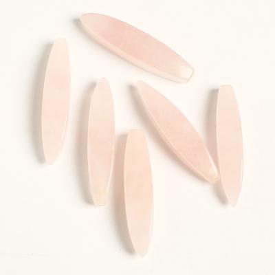 China Europe Making Handmade Oval Shape DIY Earring Findings Jewelry Bead Loose Crystal Bead Solid Beads Pink for sale