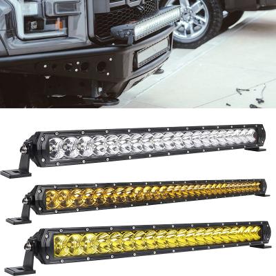 China Long Life Aluminum Curved Strobe 7 7.5 21.5 31 41 Inch 200W Amber Single Row Off Road Led Offroad 4x4 Work Light Bar Car Led Light Bars for sale