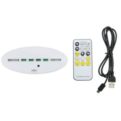 China Modern White Oval Led Base Night Lamp With Remote Control for sale