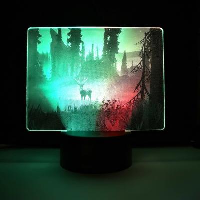 China Industrial 3D Lamp Starry Sky Night Light 16 Colors Touch Remote Control Star 3d L Switch Lamp for sale