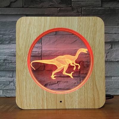 China Modern New Arrival 3D Night Light Table Photo Frame Lamp For Gifts for sale