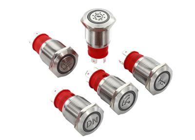 China material 1NO de 19mm 20A Marine Push Button Switch 12v 24v 316L à venda