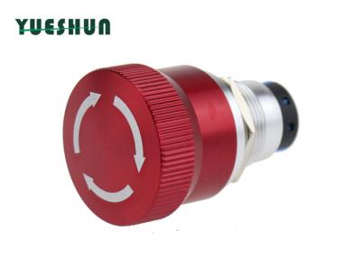 China Big Head Emergency Stop Push Button Switch , 5A/250VAC Red Emergency Stop Button for sale