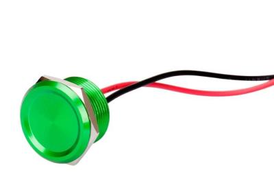 China Ip68 Flat Head Aluminum Piezo Touch Switch Rgb 25mm Momentary For Industrial for sale