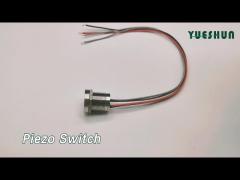 Capacitive Touch Piezo Switch 22mm Silver Stainless Steel Momentary / Latching