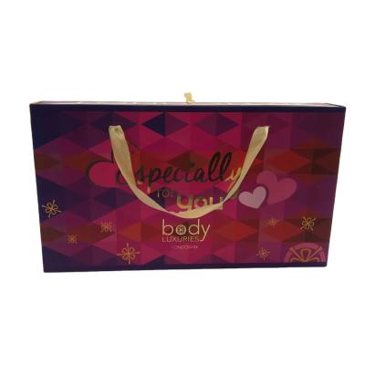 China Square Logo Body Lotion Drawer Gift Box Recyclable Luxury Customized Packaging Paper Box Customized Packaging Paper Box For Christmas for sale