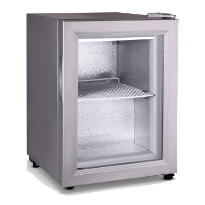 China Mini 21L Ice Cream Commercial Glass Door Display Freezer for sale