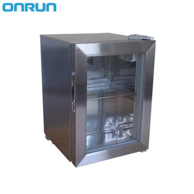 China Single-temperature Single-temperature SC-20SS 20l mini beverage cold commercial glass door bar coffee table fridge refrigerator for sale