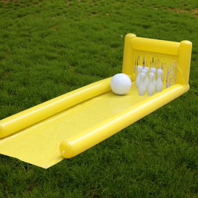 China PVC Funny Inflatable Skittle Bowling, Hot Sale Inflatable Skittles INFLATABLE ROLLING GAME WITH SLIDE for sale