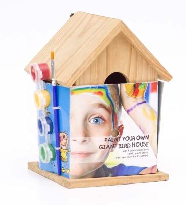 China STRENGTHEN CHILDREN'S MENTAL DEVELOPMENT 2020 Educational Wooden Toys Kits To Paint Your Own Aviary Natural Wooden Kits for sale