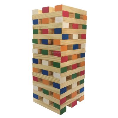 China Construction Toy Customization Outdoor Wooden Tumble Tower Game CPC Environmental Quality for sale