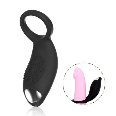 China Yetrun 1.5H/2H Sex Toys Silicon Waterproof USB Charging Delay Ejaculation Penis Enlargement Electric Vibrating Lock Ring For Men for sale