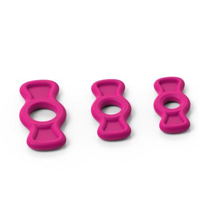 China Ejaculation Increase Exercise Penis Cock Ring Yetrun Clean Easy And Fit Soft Silicone 3 Different Size Penis Rings Set Longer Stronger Harder Erection Sex Toy for sale