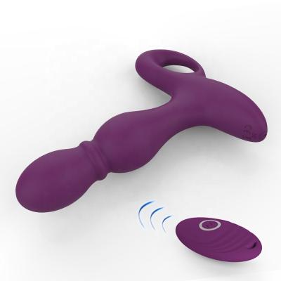 China 1.5H/70min Yetrun Plug Female Male Anal Vibrator Silicone Product Remote Control Electric Prostata Massager for sale