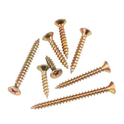 China Size 10-150mm Flat Customizable Chipboard Screws Sharp Point Furniture Fixing for sale