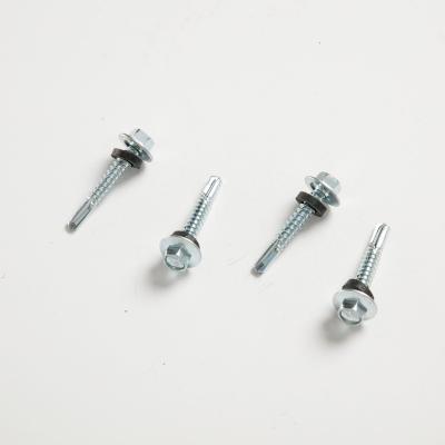 China DIN 7504K Hex Head Self Drilling Screw With EPDM Seal Roofing Screw for sale