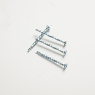 China Hot Selling Double Flat Yellow Galvanized Flat Head Screws for sale