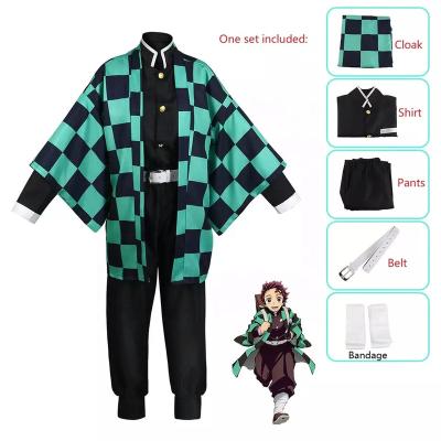 China Brand New Hot Selling Original Polyester PLC Nezuko Inverter Sets Anime Demon Slayer Cosplay Costume for sale